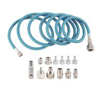 Katnetoly Set Adattatore Aerografo, Kit Adattatore Aerografo un Sgancio Rapido, Tubo Aria nel Nylon Intrecciato, per Compressore D'Aria e Tubo Aerografo