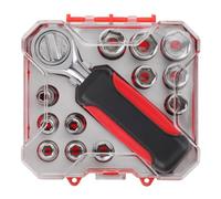 Katnetoly Set Combinato di Maniche da 13 Pezzi, per Testa con Volante Piccola, Set di Strumenti per Riparazione Auto