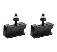 Katnetoly Set da 2 pezzi 250-001 0Xa Supporto rapido per utensili per tornitura Portautensili nel acciaio Materiale 1# Staffa