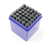 Katnetoly Set da 36 Pezzi Punzonatura con Numeri Inglesi 6 mm Punzonatura Alfanumerica la Punzonatura è Adatta per Strumenti Artigianali in Pelle per Cinture DIY
