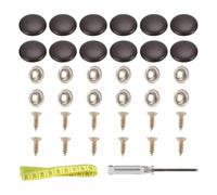 Katnetoly Set di 12 Bottoni in Pelle A Scatto per Rivestimento, Adatti per Mobili Tufted, Letto, Divano, Sedia Scolastica, Auto, Tetto RV, caffè.