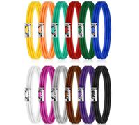 Katnetoly Set di 12 Elastici Colorati Regolabili per Bidoni Della Spazzatura, Adatti per Sacchi Della Spazzatura Multifunzione da 8-33