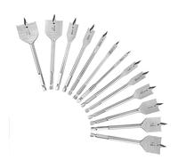 Katnetoly Set di 13 Punte per Trapano A Vanga, Punta Piatta A In Acciaio Legato con Gambo A Cambio Rapido, Taglierina per Fori Piatta per Legno da 1/4 Pollici A 1-1/2 Pollici, Installazione Fac