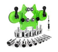 Katnetoly Set di 17 Punte da Trapano con Dispositivo di Guida A Doppia Ventosa da 4 mm A 83 mm