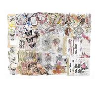 Katnetoly Set di 260 Pezzi Effimeri, Pacchetto di Forniture per Scrapbooking Vintage, di Carta e Carta Vintage, Regali Artigianali D'Arte, Lettere