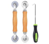 Katnetoly Set di 3 Strumenti per Schermi, Attrezzo per Rullare il Cordino del Telaio, Kit per la Riparazione Della Porta A Zanzariera con Cambio di Pressione Dello Schermo, Resistente.