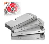 Katnetoly Set di 4 Filiere per Tubi 47770 per, Filiere per Filettatura Ad Alta Velocità per Tubi da 1-2 Pollici, Utensile per Filiera Universale