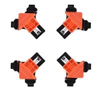 Katnetoly Set di 4 Morsetti A Squadro per Lavorazione del Legno - Kit di Fissaggio per Punzonatura - Utensile di Posizionamento Rapido A 90 Gradi per L'Installazione