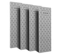 Katnetoly Set di 4 Piastre Diamantate per Affilare, Pietra per Affilare Diamantate con Superficie un D'Ape, Grana 400/600/1000/1200