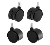 Katnetoly Set di 4 Ruote Girevoli A Vite - 2 con Funzione di Blocco