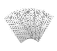 Katnetoly Set di 5 Pietre Diamantate per Affilare, Piastra Diamantata per Lappatura, Temperamatite un Grana Grossa/Media/Fine, Grana 400/600/800/1000/1200