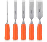 Katnetoly Set di 5 Scalpelli per Legno, Set di Utensili per La Lavorazione del Legno, Scalpelli per Legno con Estremità A In Acciaio, Scalpelli per Utensili per Legno