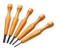 Katnetoly Set di 5 Utensili per Intaglio - Coltelli Triangolari per Intaglio del Legno e Linoleum, Scalpelli, Utensili A Forma di V per La Stampa Linoleografica