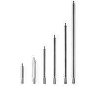 Katnetoly Set di 6 Aste di Prolunga per Indicatori A Quadrante, Filettatura M2.5, Lunghezze da 30 A 150 mm, Misurazione per Indicatori A Quadrante e Digitali