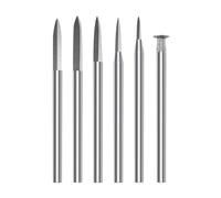 Katnetoly Set di 6 Punte per Intaglio del Legno: Accessori per Trapano da Incisione per Kit di Intaglio del Legno per Utensili Rotanti, per Intagliare e Incidere.