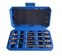 Katnetoly Set di 7 Chiavi A Brugola con Punta Extra Lunga H3-H10 con Drive da 3/8 Pollici e Lunghezza di 110 Mm.