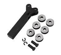 Katnetoly Set di 7 Utensili per Zigrinatura Ad Alta con Zigrinatura Dritta con Passo da 0,5 Mm/1,0 Mm/2,0 Mm