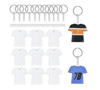 Katnetoly Set di 72 Pezzi Grezzi per per Sublimazione - Kit Set di Grezzi per Sublimazione con Pellicola Protettiva Bianca - in MDF