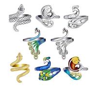 Katnetoly Set di 8 Pezzi di Regolabile all'Uncinetto Lavorato A Maglia, di Tensione del Filato Guida per Le, all'Uncinetto per Anelli per Maglieria con Le Facile Installa