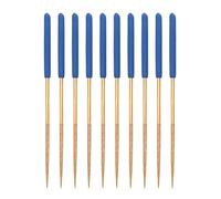 Katnetoly Set di Ad Ago Diamantate 3 Mm X 140 Mm, Rotonde, Strumenti Rivestiti in Titanio per Metallo, Legno, Vetro e Pietra, 10 Pezzi