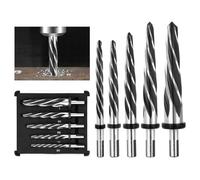 Katnetoly Set di Alesatori per Costruzione di HSS, Punta da Trapano per Ponte da 3/8 Pollici 1/2 Pollici 5/8 Pollici 3/4 Pollici 1 Pollici per Acciaio Metallo Legno