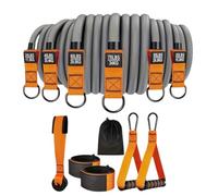 Katnetoly Set di Allenamento con Corda di Tensione Ad Alta 12PCS Set di Allenamento con Corda di Tensione Ad Alta TPE Tirante Cintura Corda di Tensione Corda da Fitness A