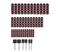 Katnetoly Set di Anelli di Sabbia da 150 Pezzi Set In Scatola Set di Parti per Gancio per Mulino Elettrico Combinazione di Molatura, Lucidatura e Taglio