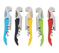 Katnetoly Set di Apribottiglie per Vino Pesante con Cavatappi da 5 Confezioni con Taglia-Fogli e Apribottiglie Chiave per Vino per Camerieri, un Casa