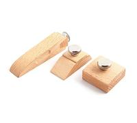 Katnetoly Set di Blocchi di Carta Vetrata In Legno da 3 Pezzi Set di Strumenti In Pelle Fai-Da-Te