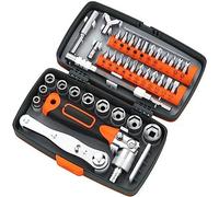 Katnetoly Set di Chiavi A Cricchetto 38 In 1 per Cacciavite A Cricchetto Manopola di Riparazione Multidirezionale