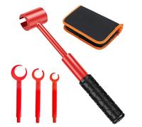 Katnetoly Set di Chiavi di Regolazione 4 In 1 Strumento di Regolazione Della Cerniera Della Porta per Residenziale e Commerciale