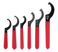 Katnetoly Set di Chiavi Inglesi da 6 Pezzi Chiave Inglese Regolabile Chiavi un Gancio Chiavi un Gancio Strumenti Chiave un Spirale Chiave nel Acciaio