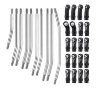 Katnetoly Set di Collegamenti Superiori Inferiori RC da 313 mm con Terminali in Plastica per la Scocca 1/10 SCX10 II 90046 per Auto Crawler RC