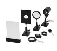 Katnetoly Set di Esperimenti Ottici Lenti Piano-Convesse Lenti Convesse Doppie Portacandele 1 Set Schermo Luce Lente Concava Convessa