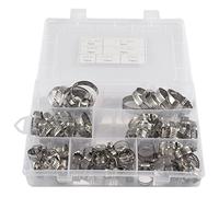 Katnetoly Set di Fascette Stringitubo da 60 Pezzi, Fascette Stringitubo da 8-38 Mm nel Acciaio Inossidabile 201, Fascette Stringitubo di 7 Misure, Fascette Stringitubo, per Tubi