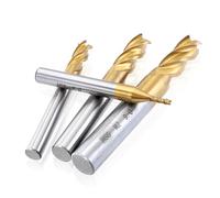 Katnetoly Set di Frese HSS da 11 Pezzi A 4 Taglienti con Rivestimento In Titanio, Punta per Router CNC da 1,5-10 mm per Fresatura di Legno e Acciaio