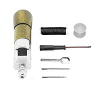 Katnetoly Set di Macchine per Cucire A Mano in Pelle Come Mostrato Strumento per Intagliare la Pelle in Pelle di Mucca Artigianale in Legno+Metallo