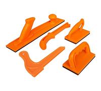 Katnetoly Set di Maniglie di Spinta di Sicurezza per La Lavorazione Legno Blocco di Spinta di Sicurezza Set di 5 Pezzi Circolare Cursore di Taglio per Lavorazione Legno (Spinta Diretta)