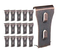 Katnetoly Set di Morsetti per 16 Pezzi Set di Morsetti per per Appendere All'Aperto Ganci e Supporti per Clips da Parete Ganci per Quadri Montare su Fori