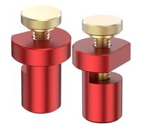 Katnetoly Set di Morsetti per Cani da Banco 2 Pezzi, Ferma Foro per Banco da In Lega di Alluminio da 3/4 Pollici (19 Mm), Morsetto per Banco da Carpentiere per Lavorazione del Legno A