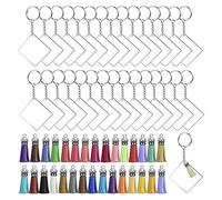 Katnetoly Set di Nappe per nel Acrilico Quadrato da 120 Pezzi, Inclusi Spazi Vuoti nel Acrilico