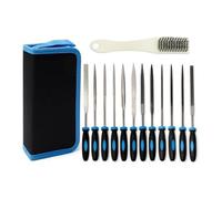 Katnetoly Set di Piccole da 13 Pezzi Set di Ad Ago con Diamante In Metallo Set di Strumenti per per Lavori di In Metallo di Precisione Modello di Gioielli In Legno Fai da Te