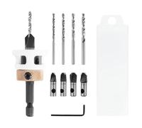 Katnetoly Set di Punte A Gradino per Trapano Contatore di Punte Avvitatrici Punte A Gradino