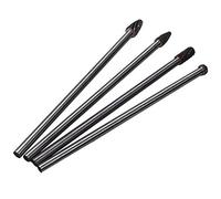 Katnetoly Set di Punte Da 4 Pollici con Punta nel Carburo di Tungsteno un Doppio Taglio un Punta Lunga Da 4 Pezzi con Attacco Da 6 Pollici