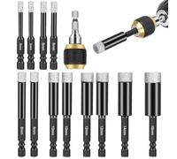 Katnetoly Set di Punte Diamantate, A Tazza Diamantata A Secco da 12 Pezzi con Supporto per Punte A Cambio Rapido, per Piastrelle In Gres Porcellanato, Vetro e Ceramica