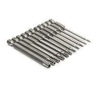 Katnetoly Set di Punte per Cacciavite a Testa Torx T6-T40 Magnetiche da 11 Pezzi Set di Punte per Cacciavite a a 6 Punte Strumenti 3 Pollici di Lunghezza