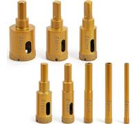 Katnetoly Set di Punte per Carotaggio per PiastrelleSet di Seghe A Tazza per Piastrelle Cave Brasate (6-30 Mm) 8 Pezzi