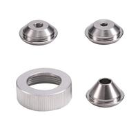 Katnetoly Set di Punte per Orifizio Spruzzatore Texture, 3 Punte per Ugelli, Collare Filettato per Macchina con Tramoggia Wal-Board per Cartongesso Texture-Pro 200