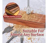 Katnetoly Set di Punte per Trapano A Pala da 13 Pezzi, Punta Piatta In Lega di Acciaio, Fresa per Fori Piatti In Legno Adatta per La Lavorazione del Legno, Punte Assortite