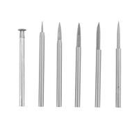 Katnetoly Set di Punte per Trapano per Intaglio del Legno per Utensile Rotante 6 Pezzi Punta di Ricambio per Trapano per Incisione Utensile per Macinazione Artigianale In Legno 3 mm